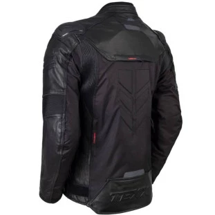 Jaqueta Texx Falcon V2 - Preto/Vermelho - Masculino - Couro 