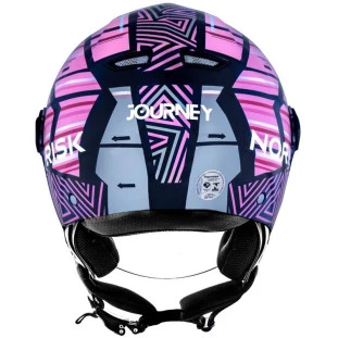 Capacete Norisk Orion Journey (Aberto) - Rosa - Para Moto Masculino e Feminino - Unisex