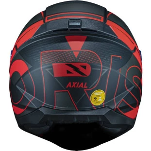Capacete Norisk Razor Axial - Preto/Vermelho Fosco  - Para Moto Masculino e Feminino - Unisex