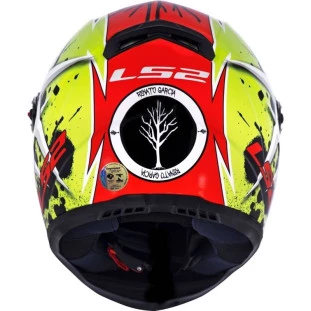Capacete LS2 FF358 Renato Garcia - Vermelho/Amarelo - Masculino - Feminino