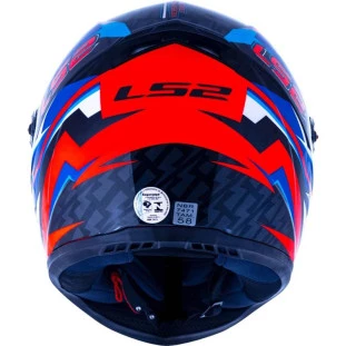 Capacete LS2 FF358 Classic Veloxer - Laranja/Azul - Masculino - Feminino