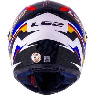 Capacete LS2 FF358 Classic Veloxer - Branco/Azul - Masculino - Feminino