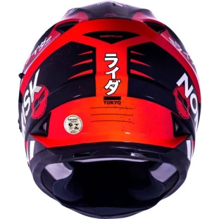 Capacete Norisk FF302 Soul Tokyo - Preto/Branco/Vermelho