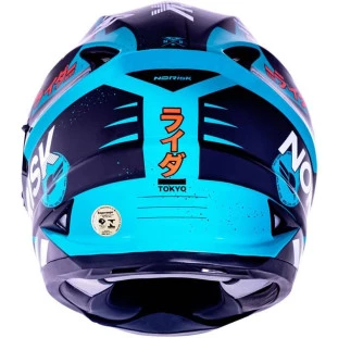 Capacete Norisk FF302 Soul Tokyo - Preto/Branco/Verde