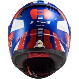 Capacete LS2 FF353 Rapid Stratus - Azul/Branco/Vermelho - Masculino - Feminino