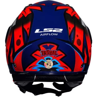 Capacete LS2 Airflow OF562 Tribal Aberto - Laranja/Azul - Masculino - Feminino - Aberto