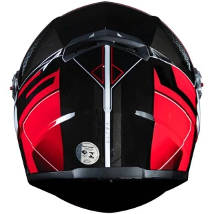 Capacete LS2 FF358 Ultra - Preto/Vermelho - Masculino - Feminino 
