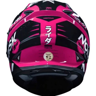Capacete Norisk FF302 Soul Tokyo - Preto/Branco/Rosa 