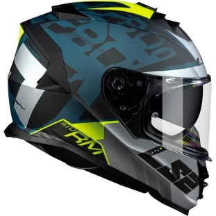 Capacete LS2 Storm FF800 Sprinter Matte - Preto/Cinza/Verde 