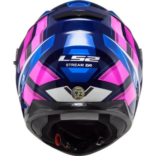 Capacete LS2 FF320 Stream Loop -  Azul/Rosa Florescente - Masculino - Feminino - Óculos interno