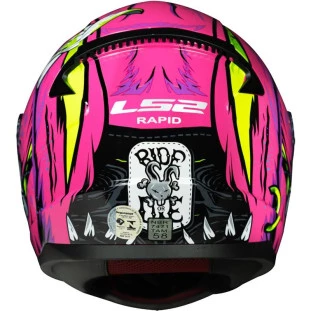 Capacete LS2 FF353 Rapid Badass - Rosa - Masculino - Feminino
