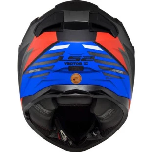 Capacete LS2 FF811 Vector II Absolute - Preto/Vermelho/Azul
