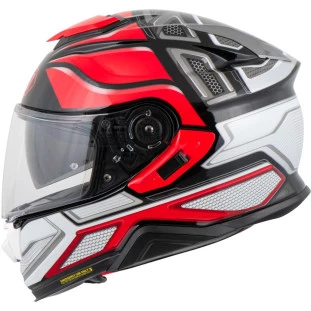 Capacete Shoei Gt-Air North Tc-1 - Vermelho/Preto/Branco - Masculino - Feminino - Articulado - Escamoteavel - Óculos interno