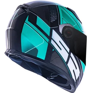 Capacete LS2 FF358 Ultra - Preto/Verde - Masculino - Feminino