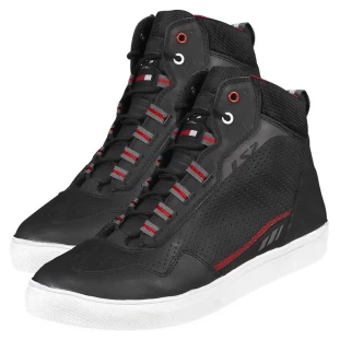 Bota Ls2 Zoe Man - Preto/Vermelho - Masculino - Couro - Motociclista - Motoqueiro 