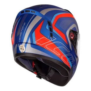 Capacete Peels Icon Silverstone - Azul/vermelho 