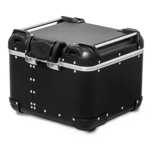 Baú Superior 43L Ushuaia Bruto - Alumínio Preto