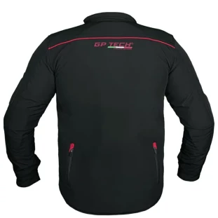 Jaqueta Feminina GP Tech Napoli Casual Resistente a Agua Preto/Vermelho