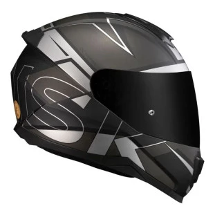 Capacete Norisk Razor Axial Preto fosco/Cinza N°56/S - Motoqueiro - Motociclista - Urbano - Masculino - Feminino
