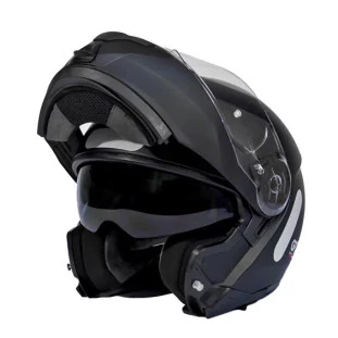 Capacete Gp Tech A118 SV Mono - Preto Fosco - Articulado - Óculos Interno - Masculino - Feminino 