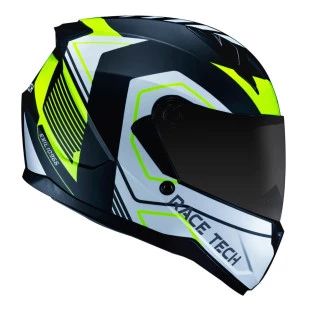 Capacete Race Tech Sector Exilio Preto Fosco/Amarelo