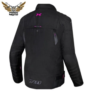 Jaqueta X11 Veler Feminina Preta/Rosa (100% Impermeável) - Motoqueiro - Motociclista - Motos - Mulher