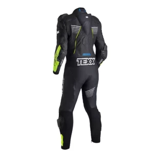 Macação Texx 1 Peças Pista - Preto/Azul/Verde 52