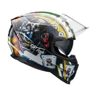 Capacete Gp tech Clown Sv Joker Ultra v128 - preto 60/G