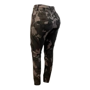 Calca Cargo Feminina Camuflado Force Comfort Chumbo