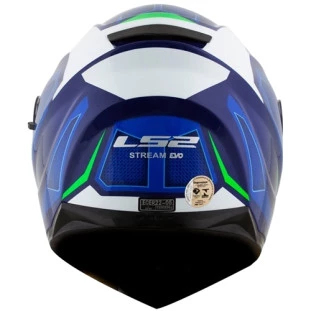 Capacete LS2 FF320 Stream Edge - Azul/Branco
