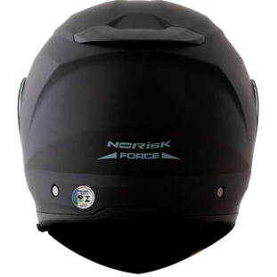 Capacete Norisk Force Articulado Monocolor - Preto Fosco  - Para Moto Masculino e Feminino - Unisex