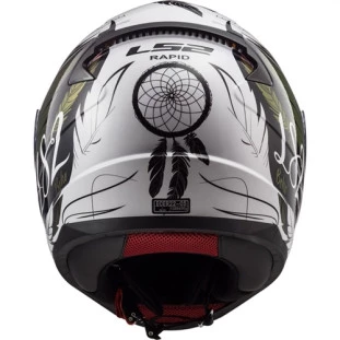 Capacete LS2 FF353 Rapid Boho - Branco/Preto/Rosa - Masculino - Feminino