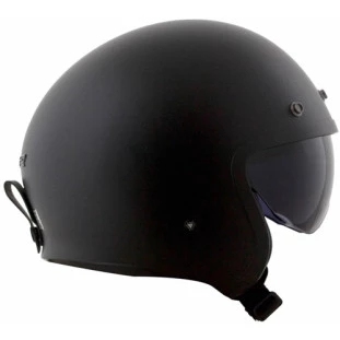 Capacete LS2 Spitfire OF599 Monocolor - Preto/Fosco - Masculino - Feminino - Óculos Interno - harley 