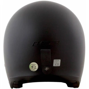 Capacete LS2 OF599 Spitfire Monocolor - Preto Fosco  - Masculino - Feminino - Óculos Interno - harley 