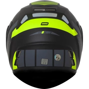 Capacete Norisk Route FF345 Motion - Preto/Amarelo Fluor