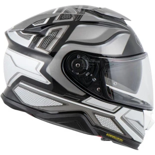Capacete Shoei Gt-Air 2 Notch Tc-5 Cinza/Preto 60 + Brinde Intercomunicador Cardo Spirit Unitario - Masculino - Feminino - Articulado - Escamoteavel - Óculos interno