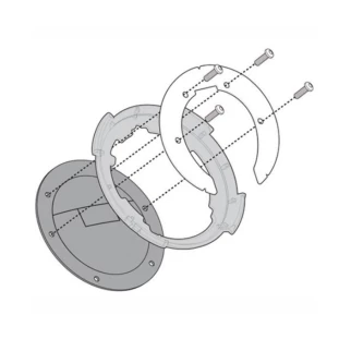 Flange para Bolsa de Tanque Givi Tanklock - BMW/Ducati - BF11BR