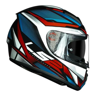 Capacete LS2 Vector Evo FF397 Rider Azul/Vermelho 