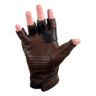 Luva Texx Liberty Meio Dedo - Marrom