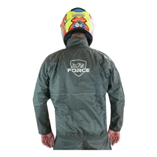  Capa de Chuva Force Nylon New Confort - Cinza/Vermelho