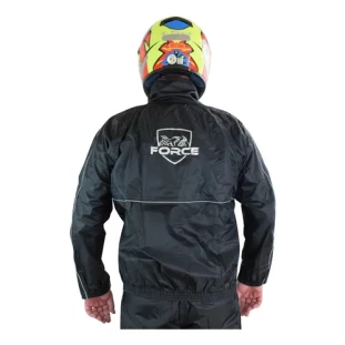 Conjunto de Chuva Nylon Force New Confort G - PRETO/VERM