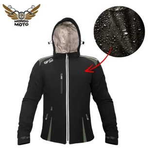 Jaqueta Gp Tech Soft Casual Feminina (Semi-Impermeável) - Preto/Cinza - Feminina - Impermeável - Mulher - Motociclista - Motoqueira