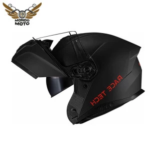 Capacete Race Tech Signal Monocolor - Preto Fosco (Articulado)