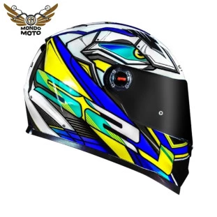 Capacete Ls2 FF358 Xdron Azul/Branco - Masculino - Feminino - Motociclista - Motoqueiro - Troca rapido de viseira 