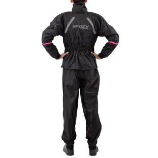 Capa Chuva Feminina GP Tech Essence Premium - Preta/Rosa