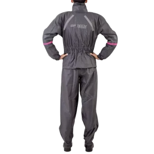 Capa de Chuva Feminina GP Tech Essence Premium - Cinza/Rosa