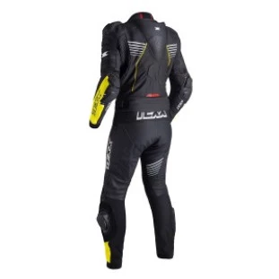 Macacao Texx 2 Peças Pista - Preto/Amarelo/Vermelho 54