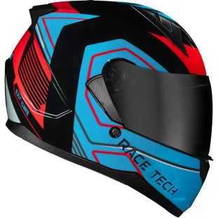 Capacete Race Tech Sector Exilio - Preto/Azul/Verm Moto