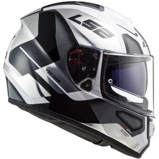 Capacete LS2 Vector Evo FF397 Automat Branco/Titanio