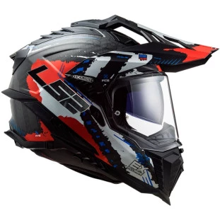 Capacete LS2 Explorer C MX701 Extend Vermelho Fosco